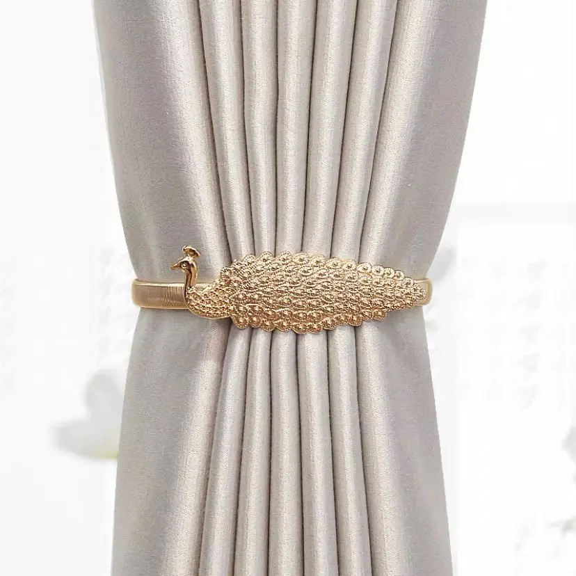 Nordic Luxury Decorative Curtain Tie Ropes, Creative Holdbacks with High-Grade Metal Buckles for Window Home Decor