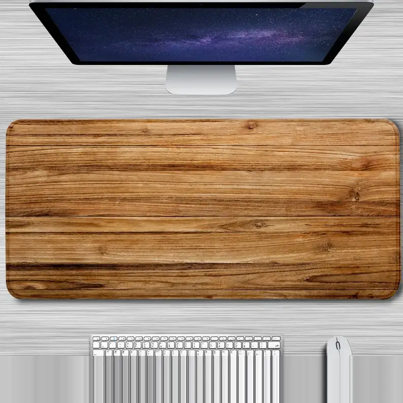 

Wood Gaming Mouse Pad Wood Texture Mouse Mat Large XXL Mousepad Gamer Desk Mat Wooden Textured Wood Plank Home Office Desk Pad