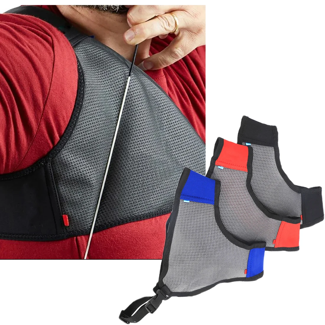 1pcs  Archery chest protector Chest Guard for Teenage Indoor Outdoor Shooting Practice Protection Adjustable Left and Right Hand
