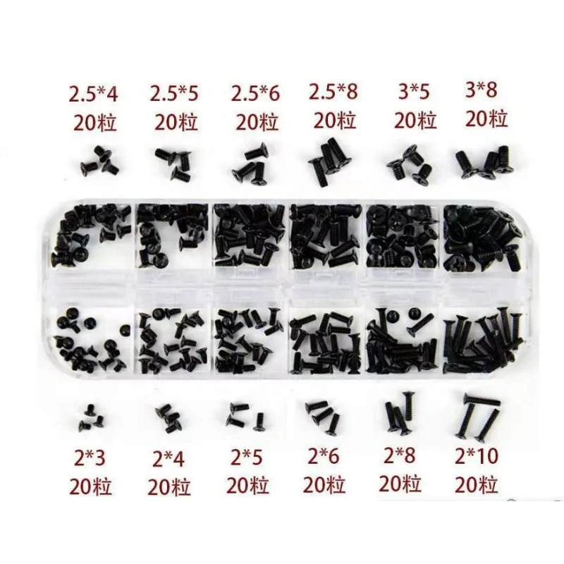M.2 SSD Hard Drive Repair Screws Kit 12 Sizes M2 M2.5 M3 Notebook Replacement Screws for Major Laptop Brands