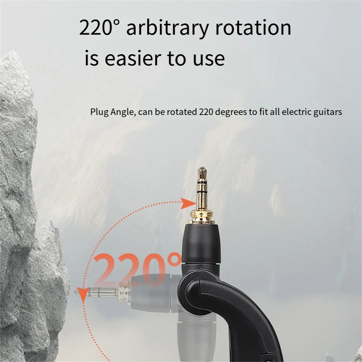 Guitar Wireless System Audio Transmitter Receiver USB Rechargeable Wireless System for Electric Guitar Bass