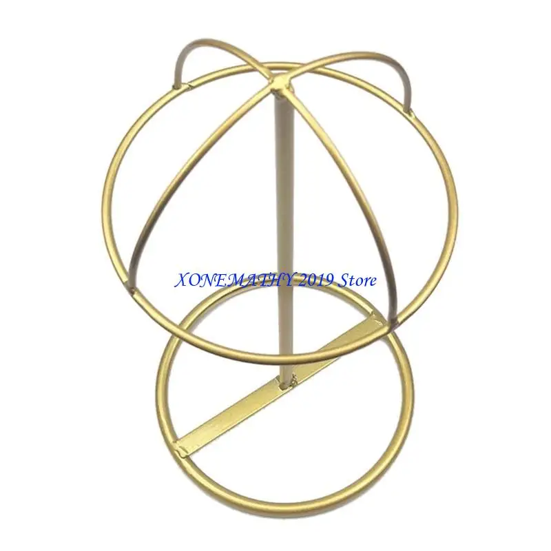 

F42F Metal Freestanding Rack for Cap Veil and Head Accessories Display Holder Durable