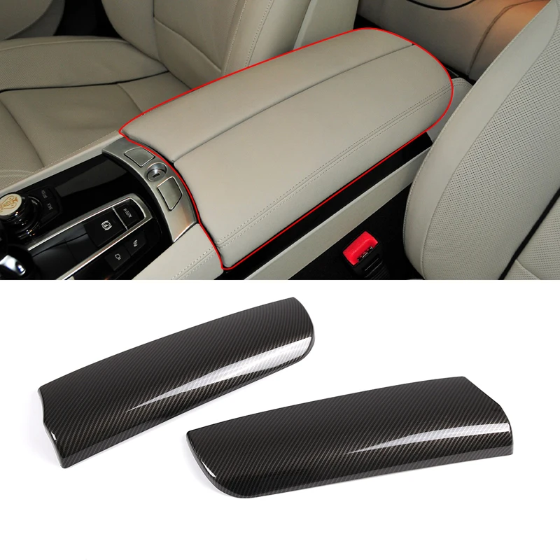 For BMW 7 Series F01 F02 F03 F04 2009-2014 ABS carbon fiber car armrest box protective cover car interior decoration accessories