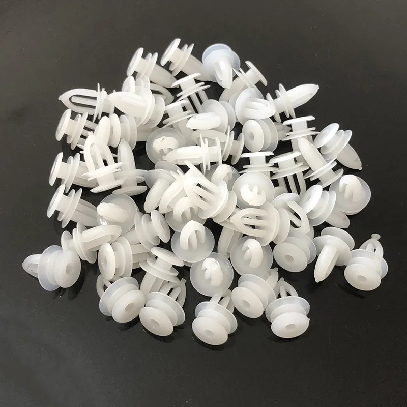 50Pcs Car Tweeter Triangle Wing Mirror Trim Panel Clips Plastic Auto Fastener Rivets For Opel Vauxhall Corsa Astra Ford 7mm hole