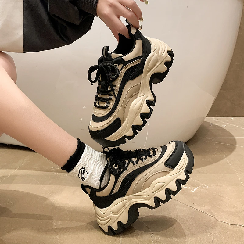 Women's Fashion Sneakers Spring Autumn New Outdoor Running Shoes Anti-skid Wear-resistant Casual Shoes Platform Sneaker Shoes