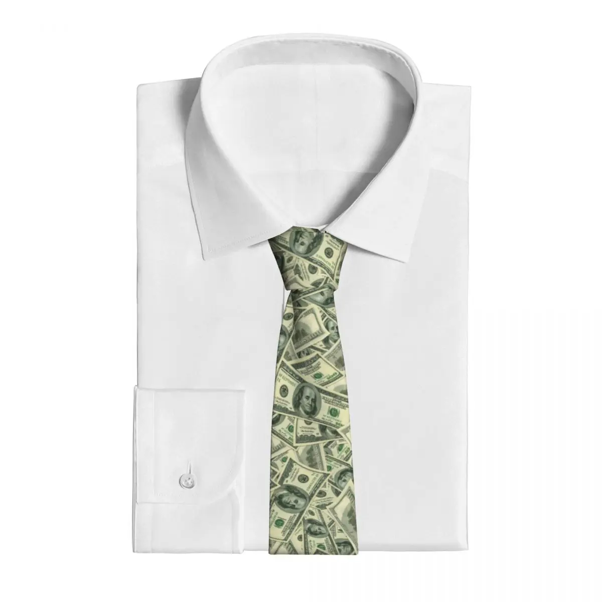 Mens Tie Usa Dollar Neck Ties Money Classic Casual Collar Tie Graphic Wedding Quality Necktie Accessories Xmas Gift