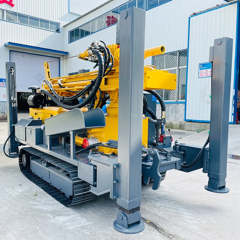 Bdm-600m Model Track Mounted Dth Water Well Drilling Rig Hydraulic Water Well Drill For Rural Water Supply