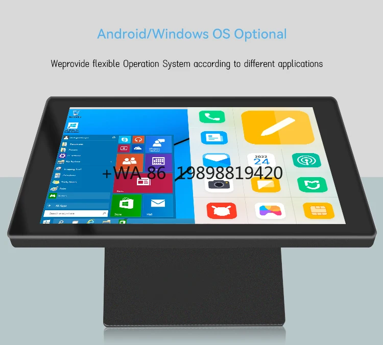 ODM OEM Interactive Touch Screen LCD Advertising Display Touch Table with Wireless Phone Charging