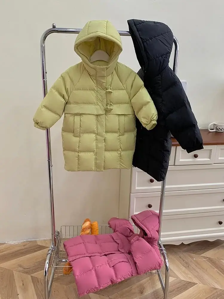 Girls Cotton Jacket Winter Outfit 2024 New Fashion Baby Girl Thickened Cotton Jacket Winter Children Clothing