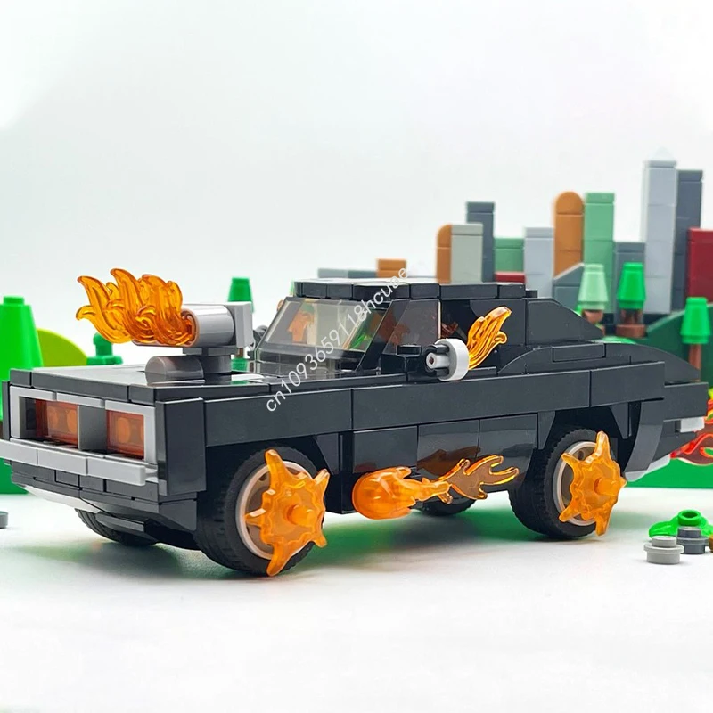 

329 шт. MOC Ghost Rider Two Pack City Champions Technology тематический образовательный строительный набор для молодых учителей Рождественский подарок