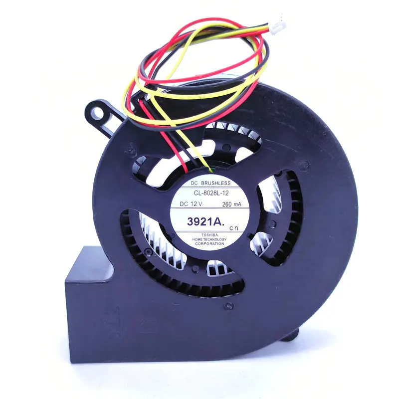 New Cooling Fan for Projector CL-8028L-11 CL-8028L-12 DC12V 260mA 80x28MM 3Lines
