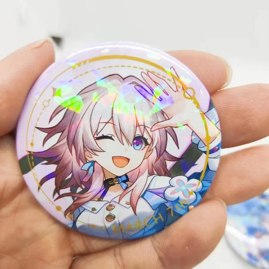 Game Honkai Star Rail Brooch Pins Anime Badge Cosplay DR Ratio Argenti Acheron Himeko Accessories Aventurine Decoration Gifts