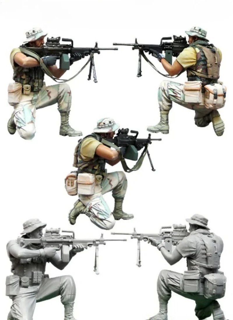 1/35 Scale Die-cast Resin Figure Model Kit US Special Forces Model Needs Manual Coloring Model