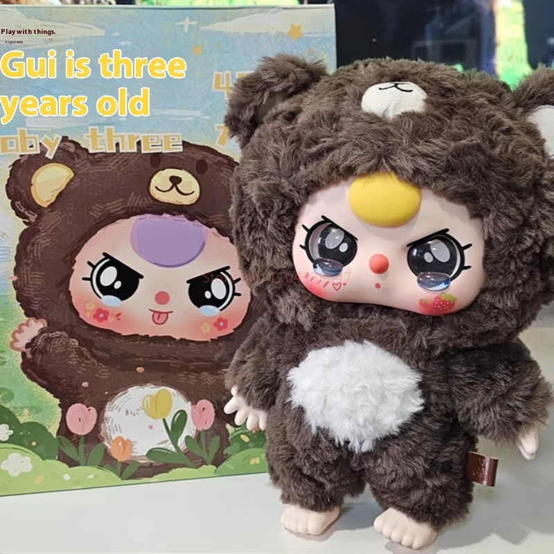 Authentic Baby Three 400% Body Second Generation Plush Vinyl Blind Box Handmade Trendy Play Grilfriend Gifts Mystery Box