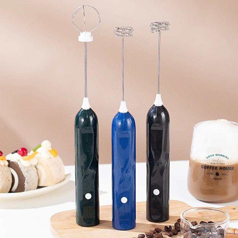 Portable Rechargeable Electric Milk Frother Foam Maker Handheld Foamer High Speeds Whisk Cappuccino Mixer Coffee Wand whisk