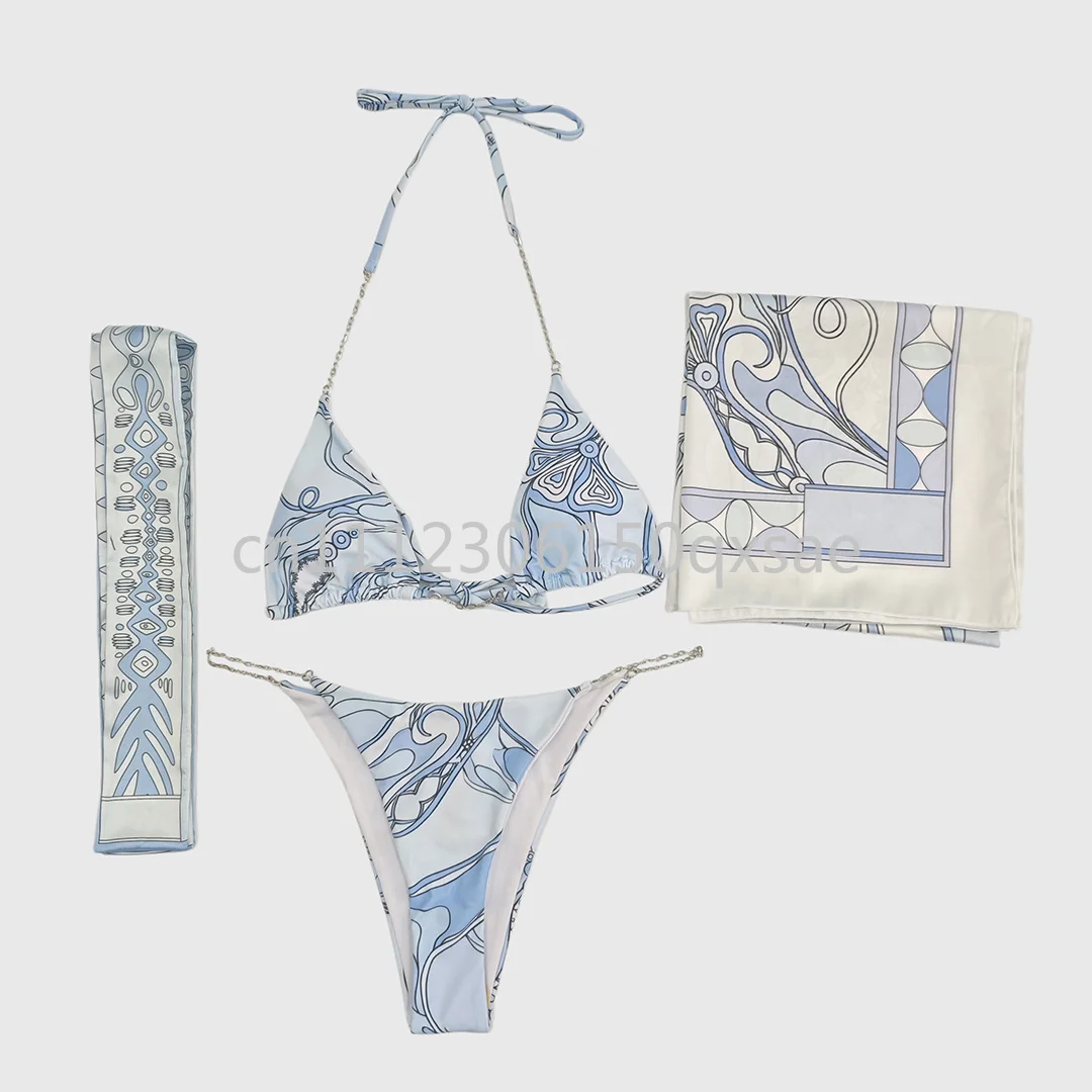 ribbon scarf bikini