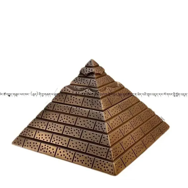 Copper pyramid brass Xunlong ruler with pyramid model