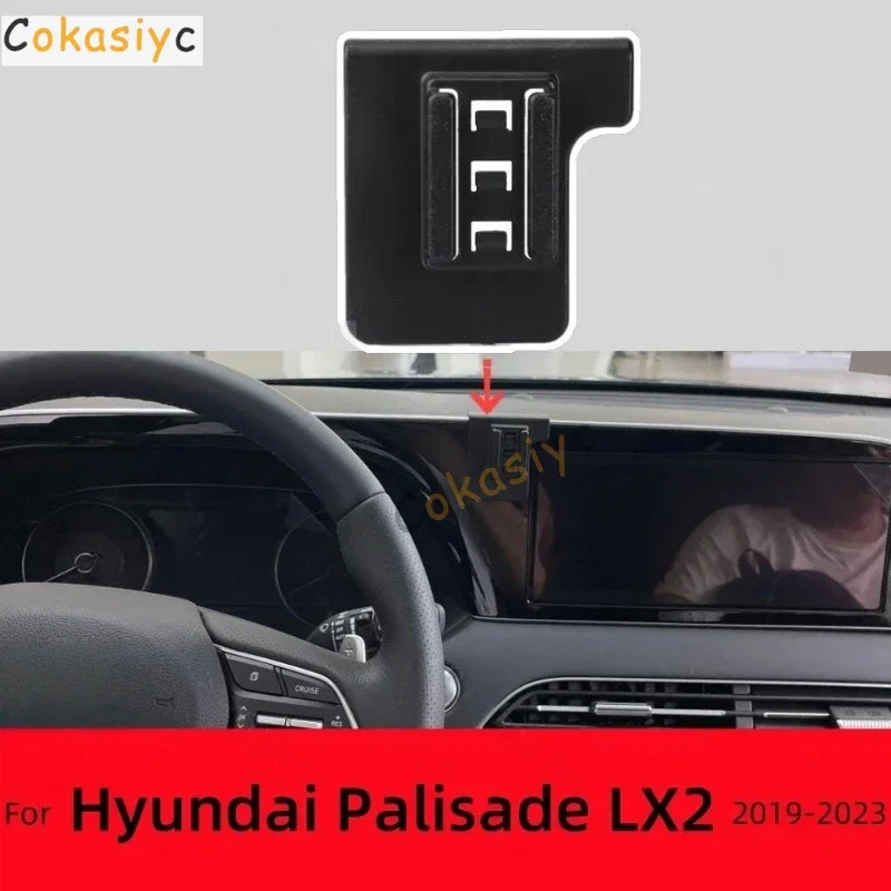 Suporte para carro para Hyundai Palisade LX2 2019-2023 2020 2021, suporte para telefone de carro com base fixa especial, acessórios de carregamento se