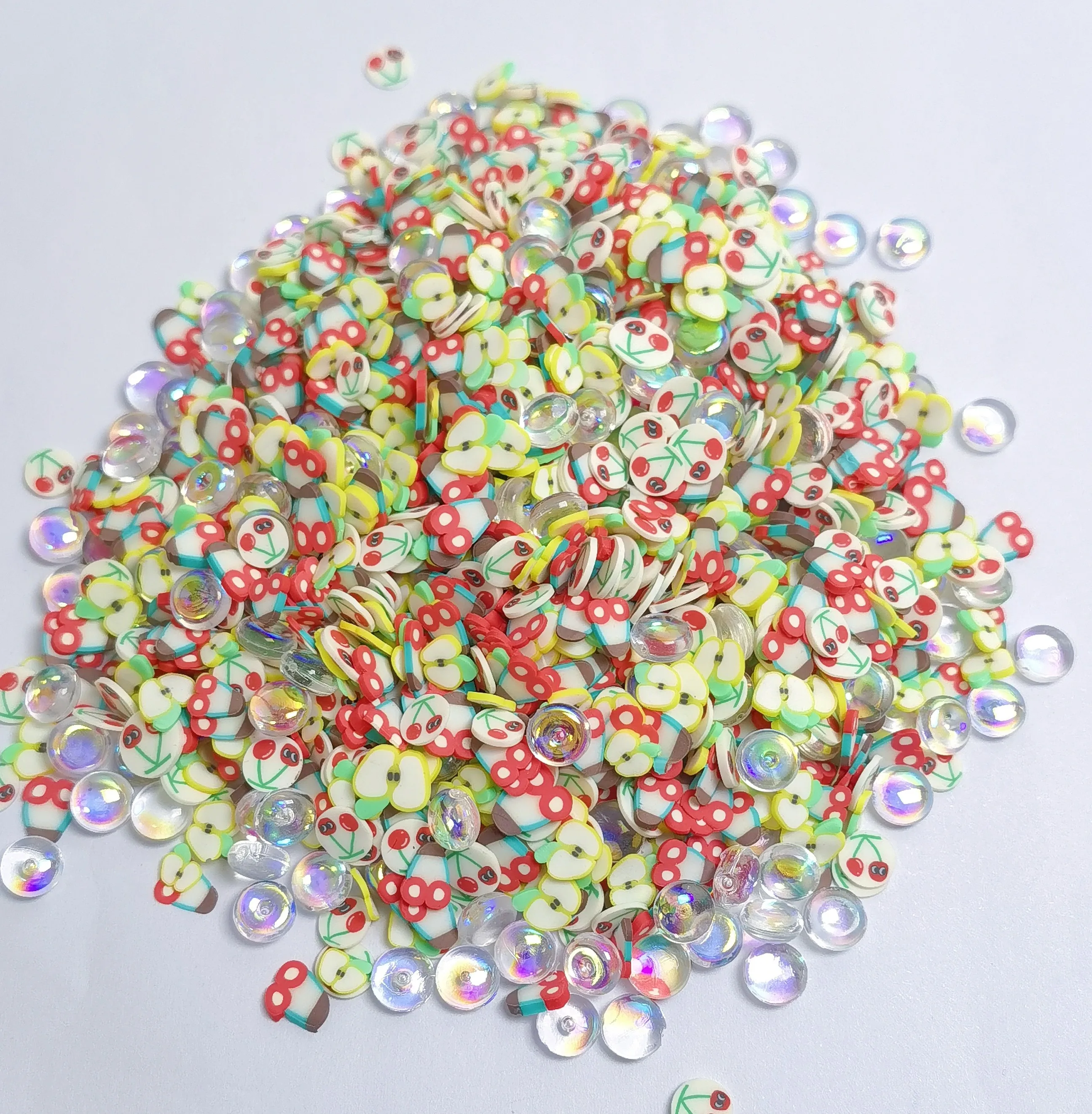 Polymer Clay Fruit Slice Hot Clay Sprinkles for Crafts DIY Nail Art Decoration Slime Material Accessories Cake Particle