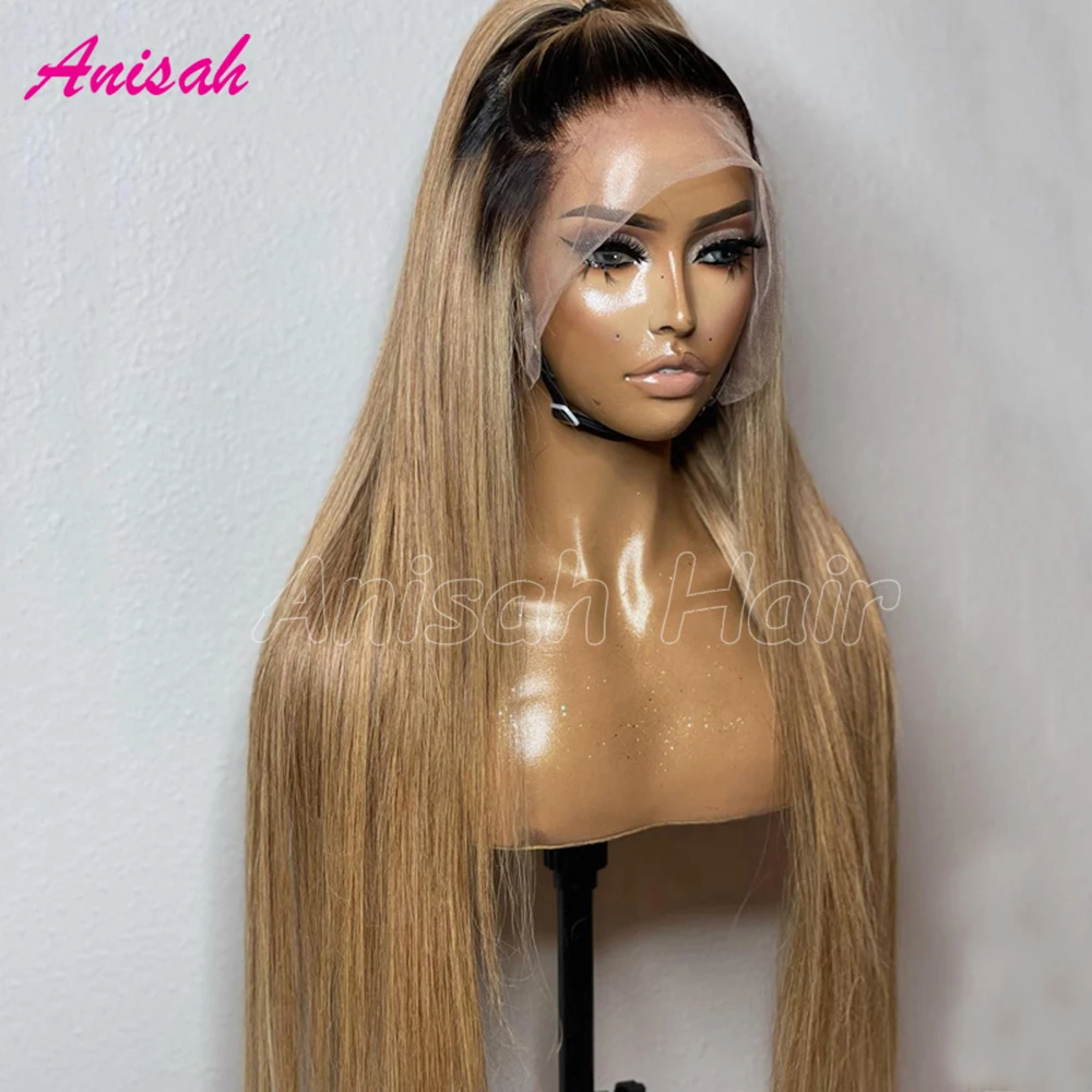 

13x6 Straight Lace Front Wig Human Hair Ombre Colored Lace Front Human Hair Wig 13x4 HD Trasparent Lace Frontal Wigs for Women