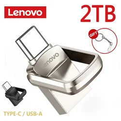 Lenovo Metal 2TB USB Disk Flash Drive USB 3.0 High Speed File Transfer 1TB 2TB Ultra-large Capacity Waterproof Mechanical Style