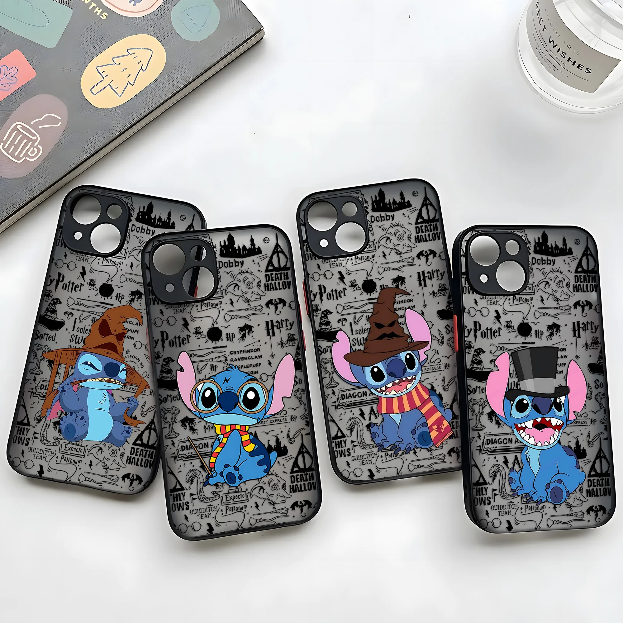 Disneies Stitch Phone Case For Xiaomi Redmi Note 13 12 11 10 10C 10X 9 9A 9T 9C 8 7 Pro Plus 5G Matte Transparent Potters Cover