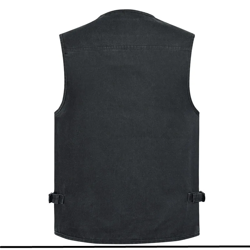 L-8XL Outdoor-Weste mit mehreren Taschen, Klettern, Wandern, Camping, Angeln, Bergsteigen, Reisen, Radfahren, Freizeit, Weste – Detail 24