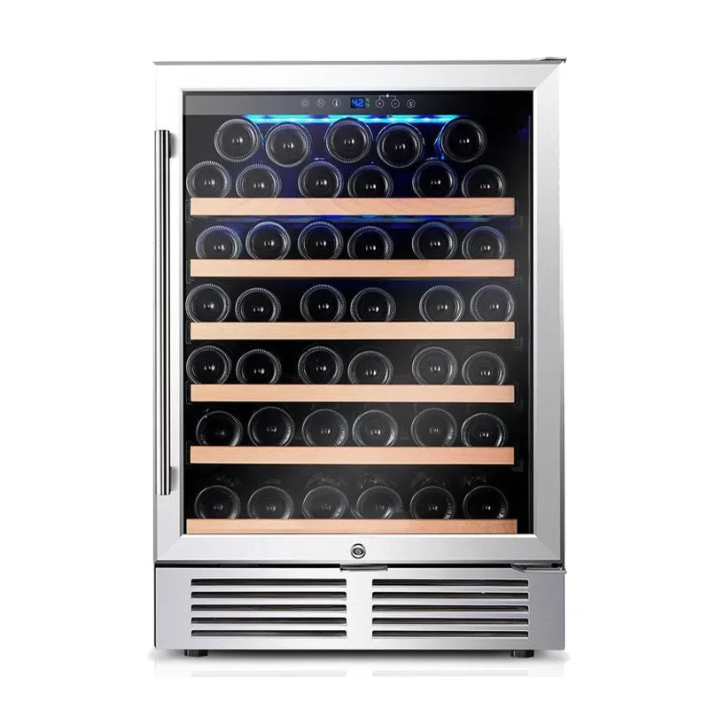 145L/52 bottle constant temperature wine cabinet, household embedded single temperature zone compressor, grape wine cabinet