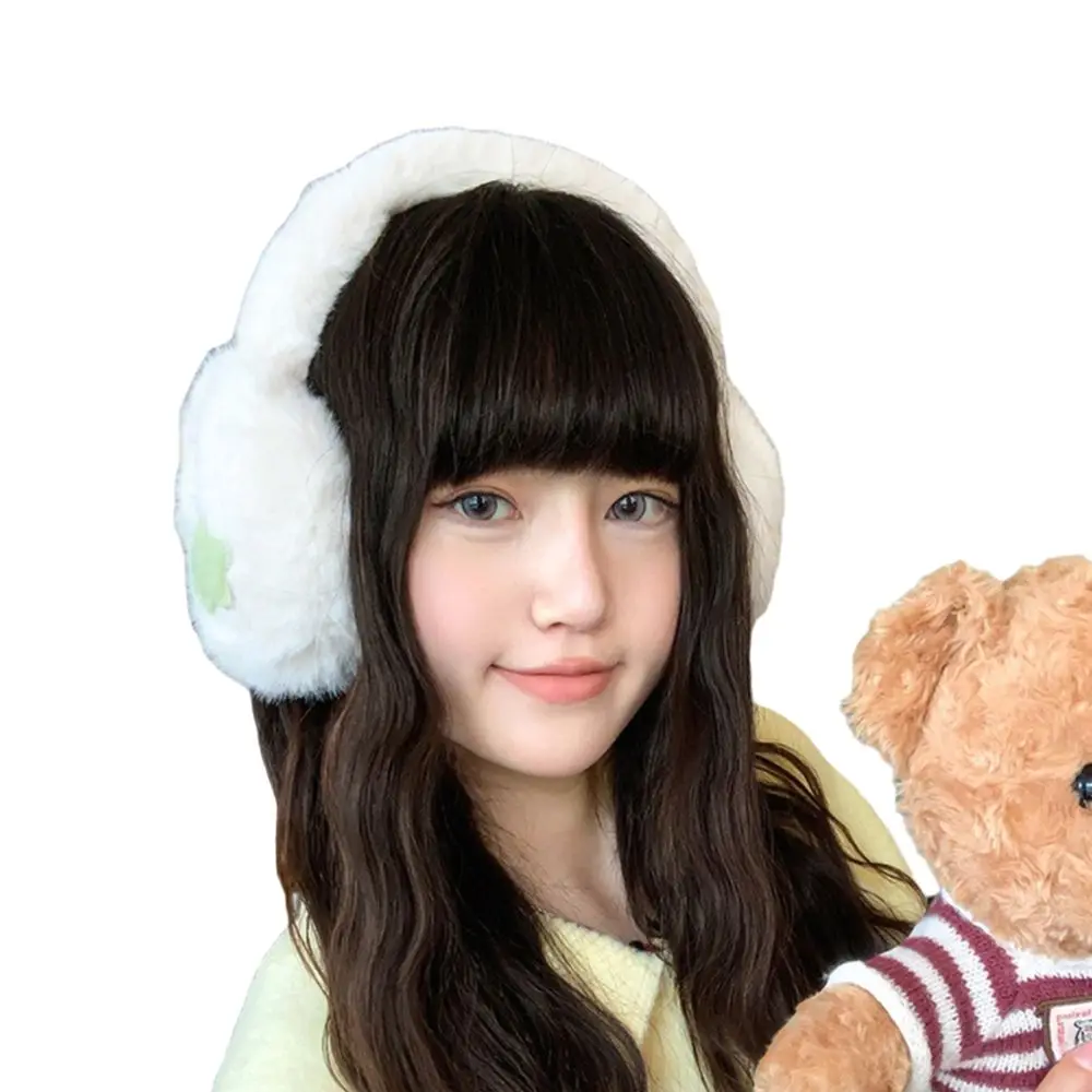 ที่ปิดหูกันหนาวแบบพับได้ น่ารัก นุ่ม หนา อุ่น สำหรับผู้หญิงและเด็กผู้หญิง