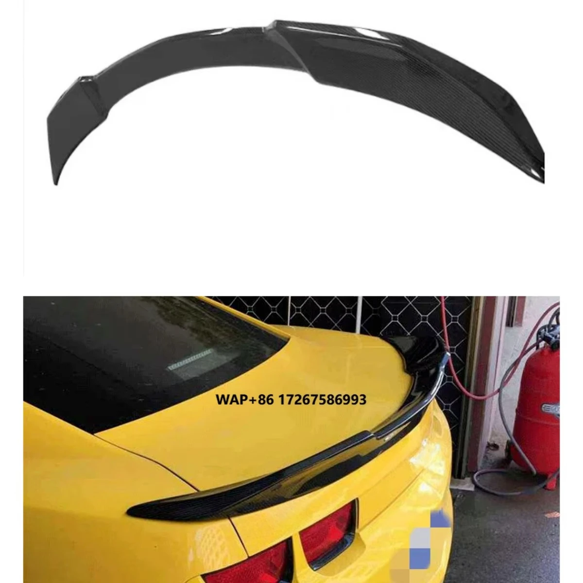 

High Quality Carbon Fiber Rear Trunk Spoiler Wing Front Style Tuning for 2010-2015 Model Fit