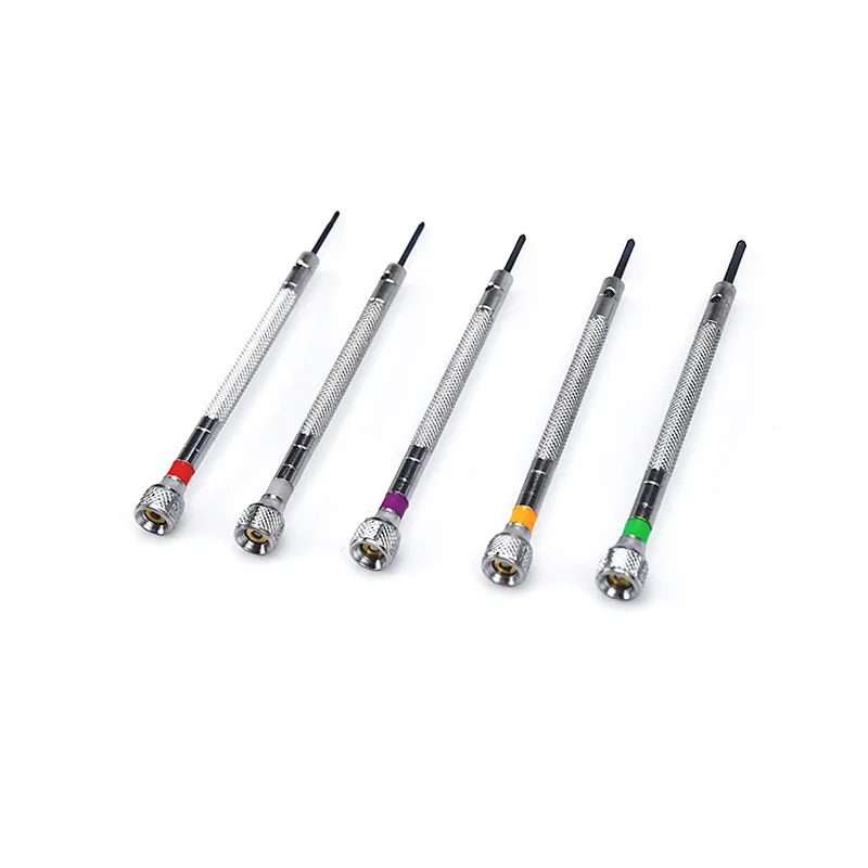 Watch repair tool screwdriver set 13 pieces+spare head, cross shaped, multi specification with demagnetizer/watch cloth