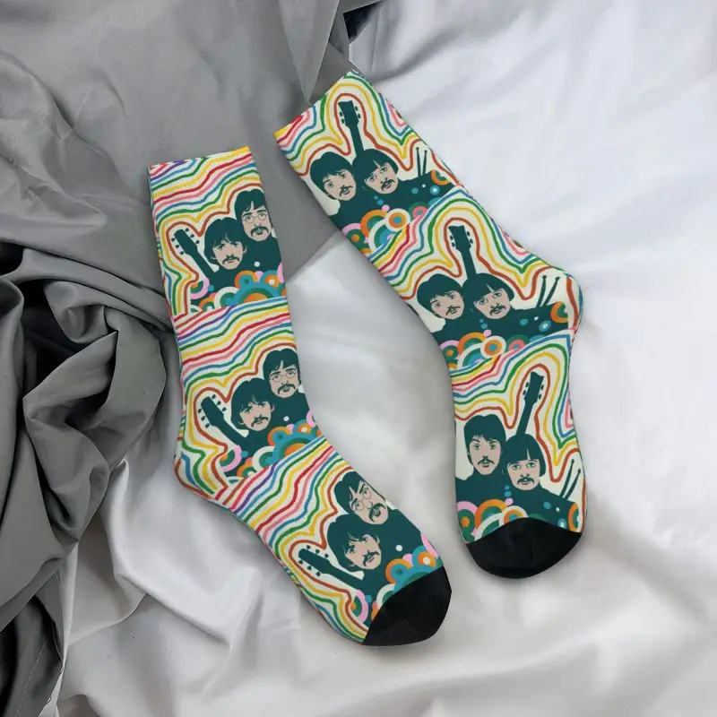 Harajuku Heavy Metal Rock The Beatle Socks uomo donna Warm 3D Print calzini sportivi da calcio