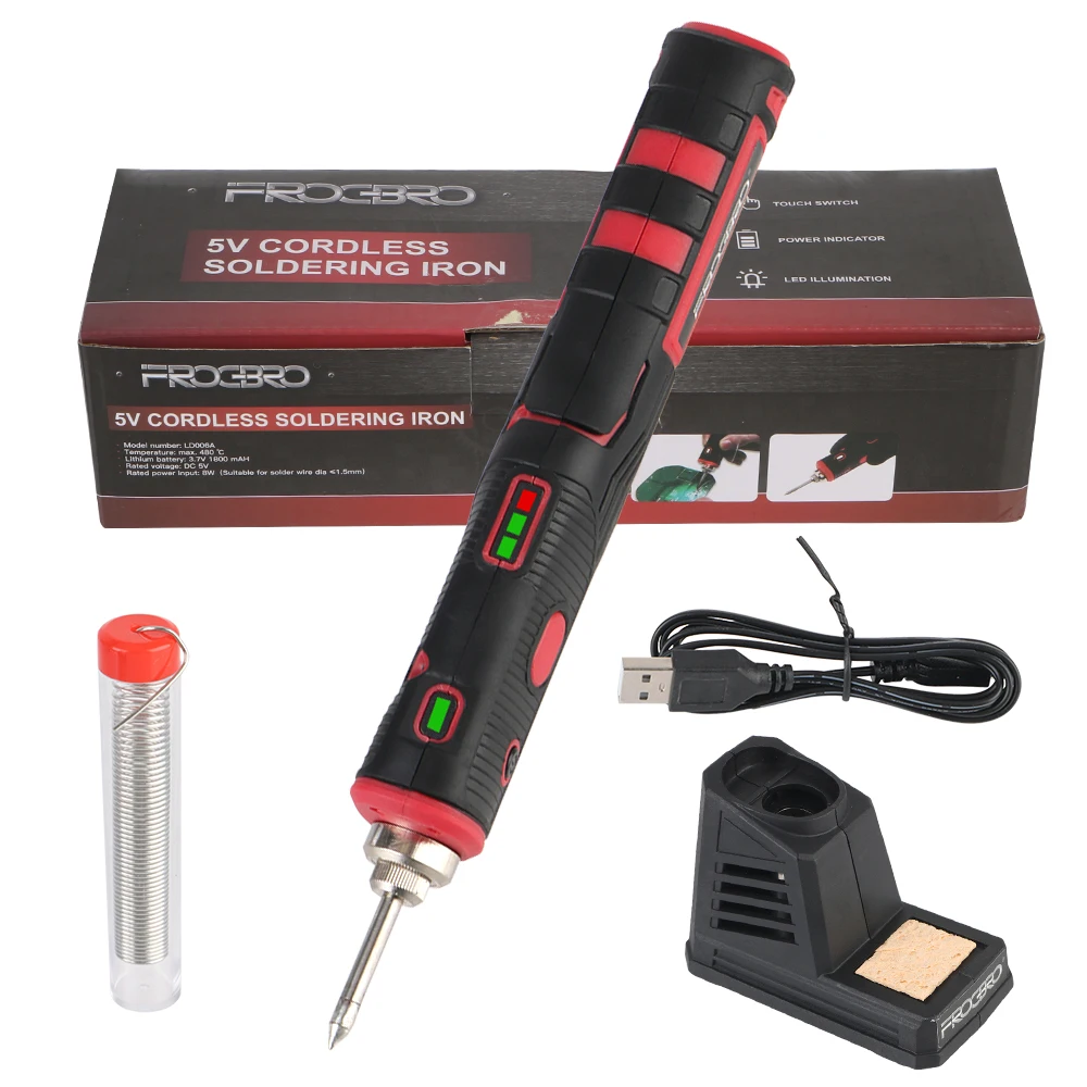 Electronic Soldering Kit Professional Portable Welding Tool 1800mAh Soldering Tool Cordless Soldering Iron