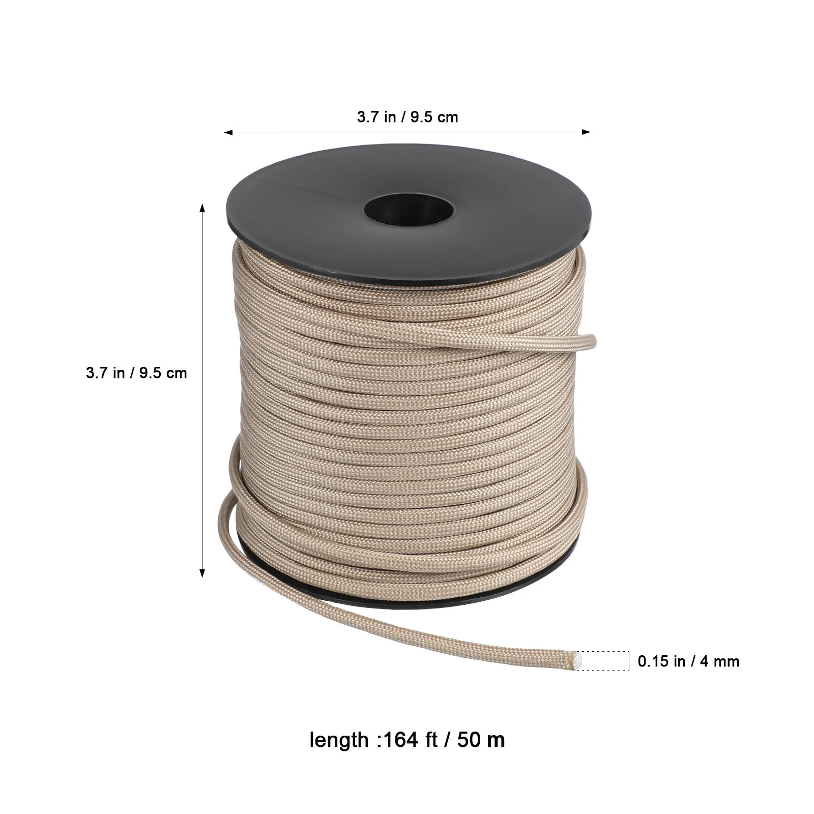 1 بكرة التخييم حبل 50 متر 9 ستراند النايلون الثقيلة قماش القنب حبل لخيمة في الهواء الطلق بقاء والعتاد المظلة الحبل نقل سحب #4