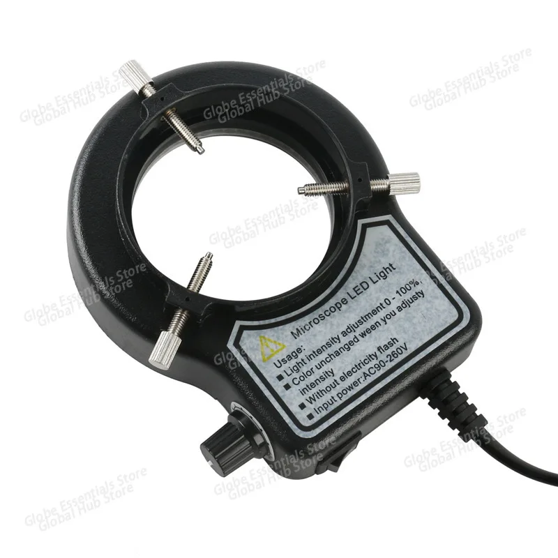 56 LED Adjustable Microscope Dimmer Ring Light Illuminator Lamp HDMI Industrial LAB Video Stereo Trinocular Microscope Camera