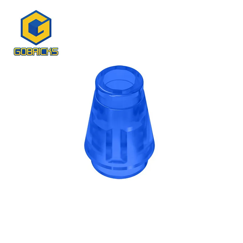 Gobricks MOC Cone 1x1 Top Groove Brick Compatible With 4589 6188 59900 64288 Building Blocks Parts DIY Educational Parts Toys