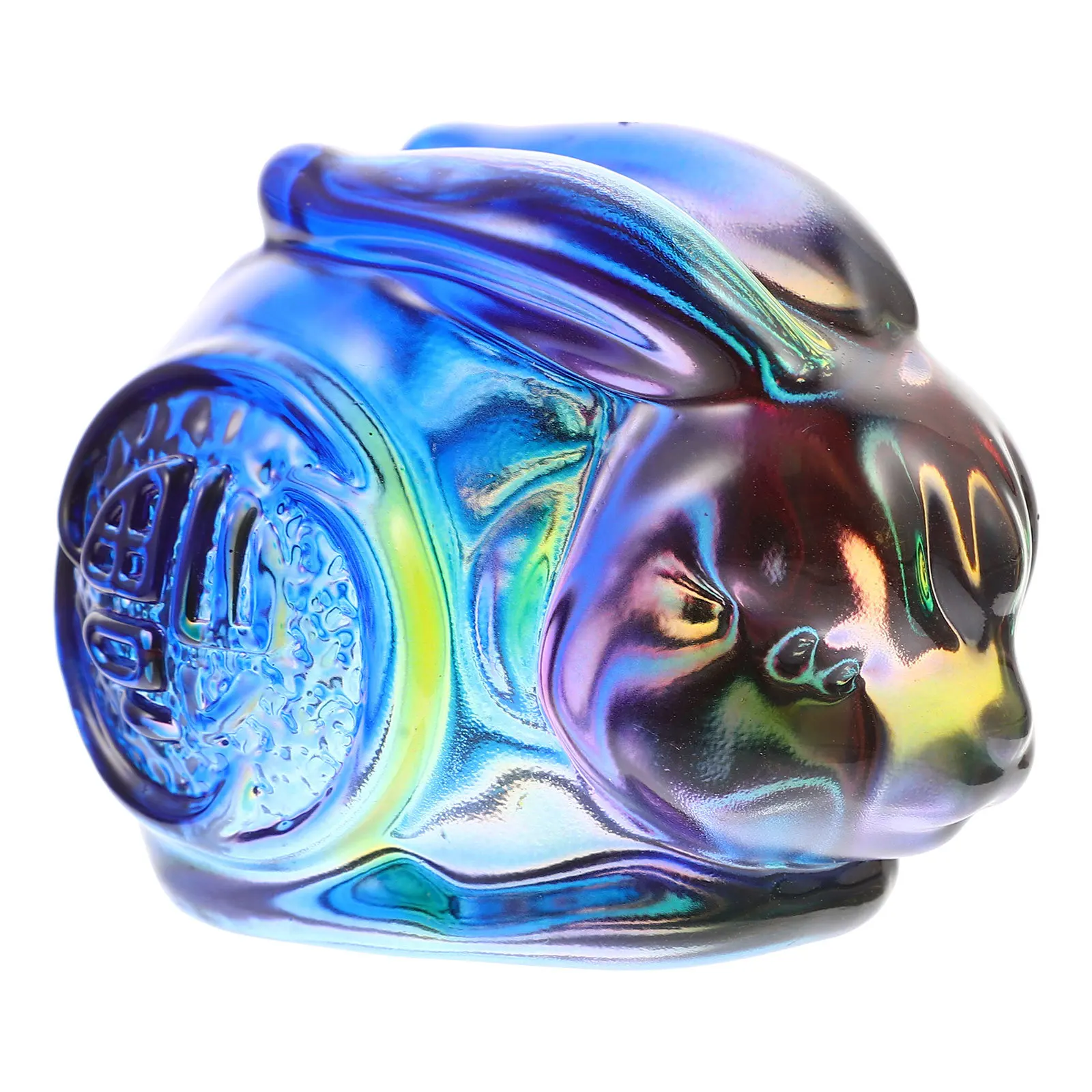 

Decorative Ornament Unique Tabletop Bunny Craft Desktop Display Crystal Artwork for Room Decor Rabbit Ornament