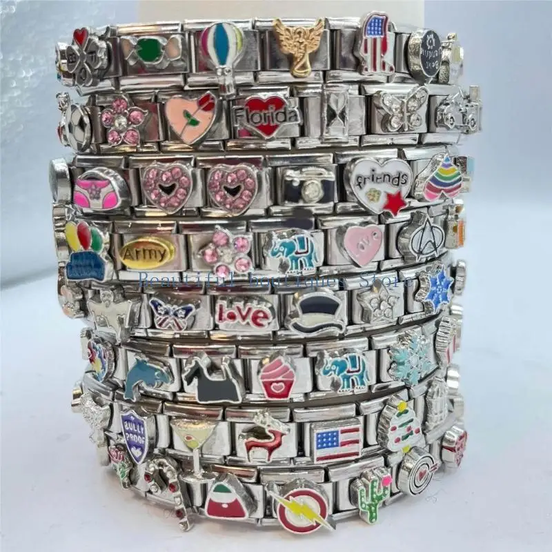 U4LF Flower Italian Charm Biżuter