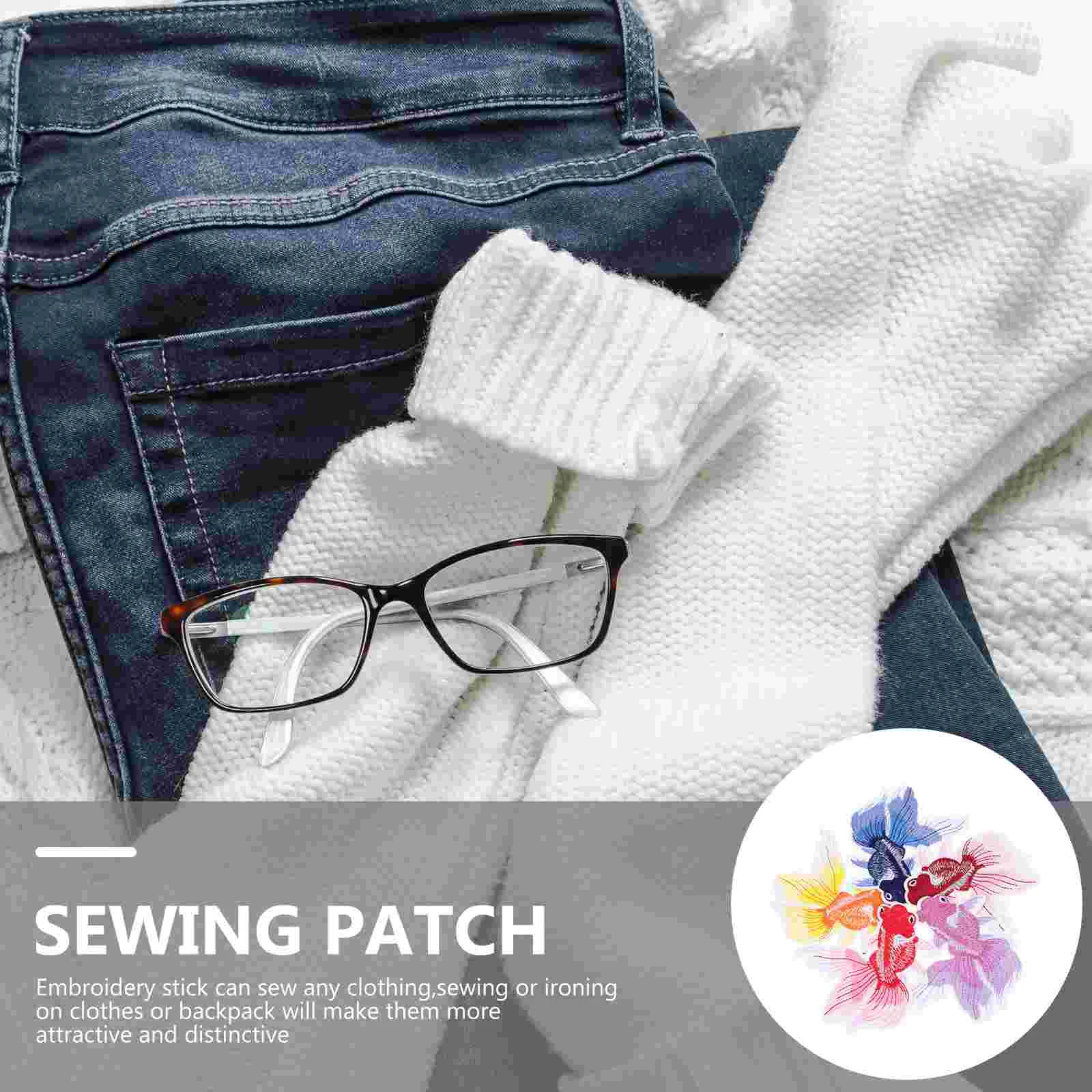 5 Pcs Clothing Stickers Garment Patches Clothes Accessory Pants Repair Sewing Appliques Crafts Jeans Decor DIY Dreses