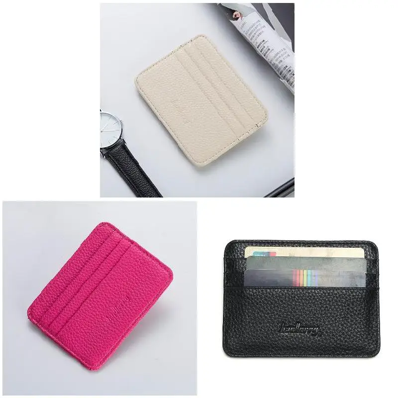 Women Slim Minimalist Wallet Ultra-Thin Wear-resistant Large Capacity Wallet for Money Business Cards