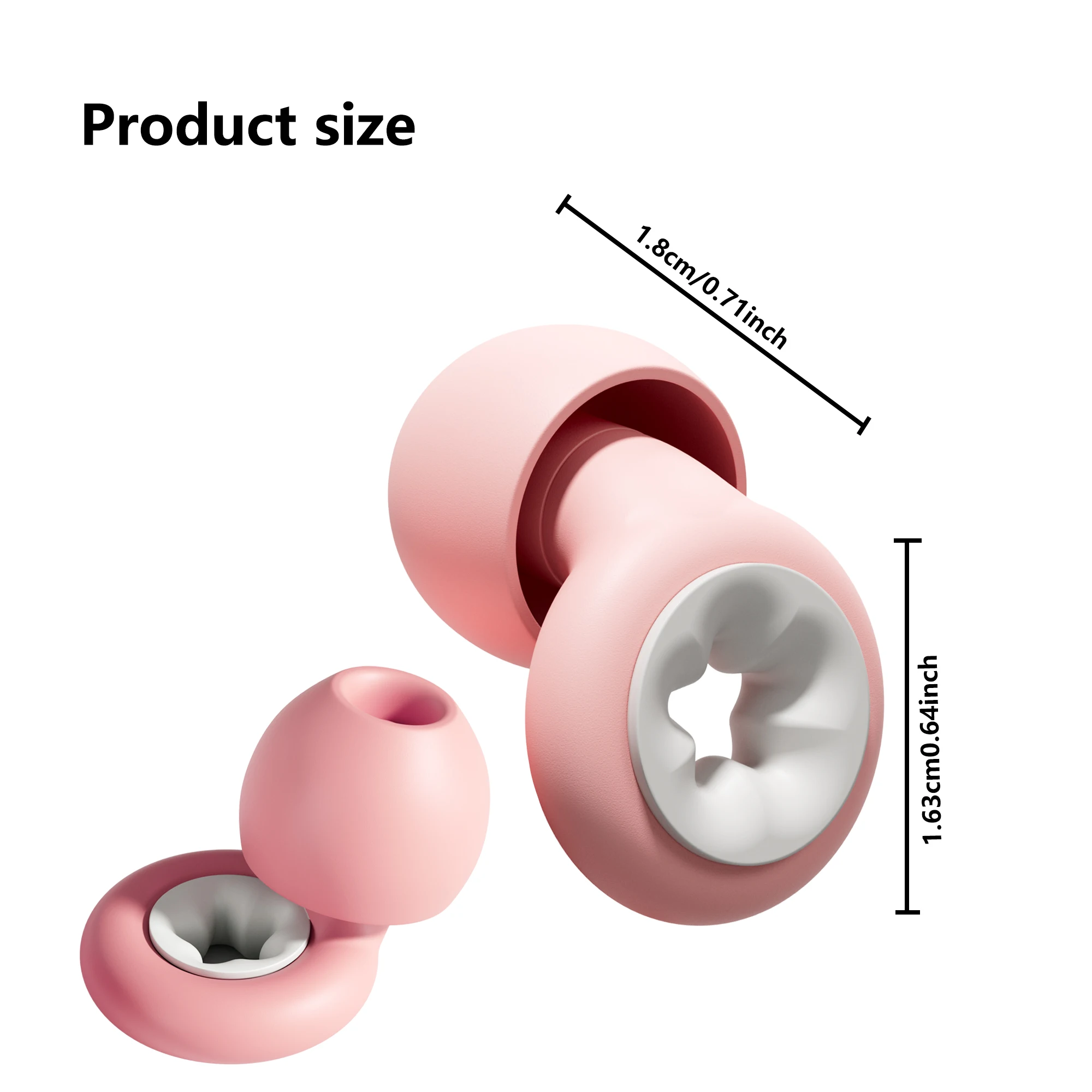HUAK 1 zestaw silikonowych zatyczek do uszu wielokrotnego użytku + dodatkowe pokrycie, idealne do pływania, spania, nauki, koncertów, motocyklistów i nie tylko