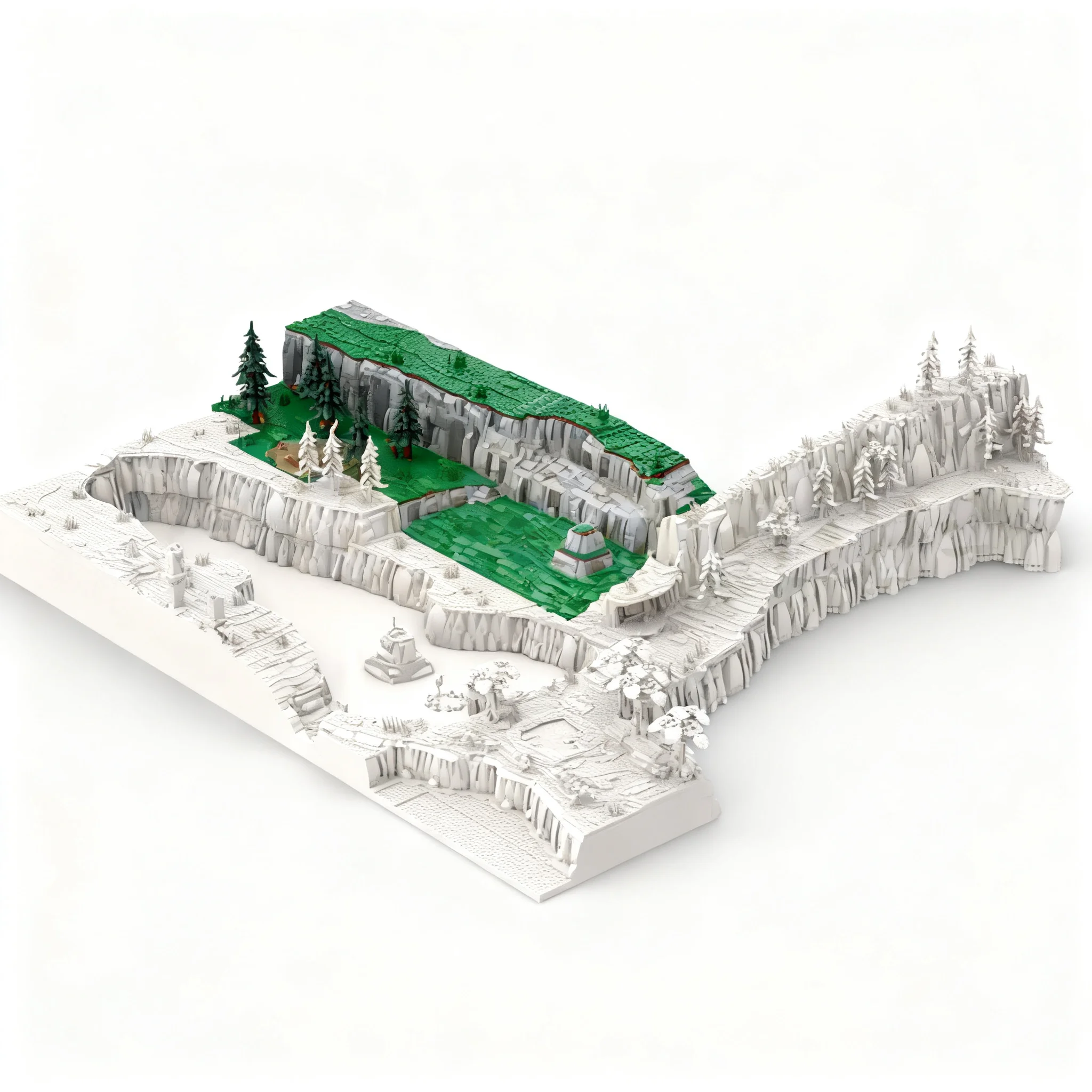 9447pcs MOC Cliff Bokoblin Camp - BoTW The Great Plateau Module V Zelda Model Building Blocks Christmas Gift Toys Construction