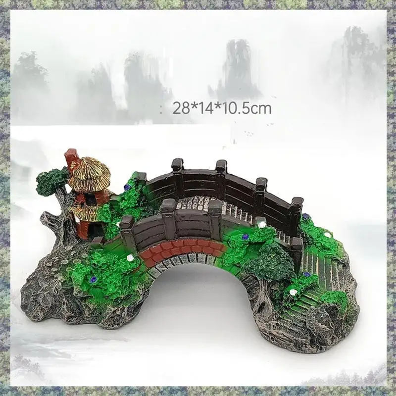 

WON Fish Tank Resin Decoration Resin Ornament For Artificial Bridge Of Aquarium Cave Aquarium Fish Tank Decoration Parts