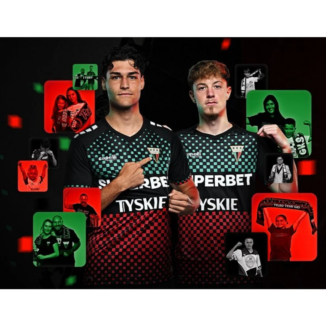 GKS Tychy 2025-26 طقم المنزل لكرة القدم جيرسي ثلاثية الأبعاد الطباعة الخريف الرياضة الجافة بسرعة تي شيرت رجالي ملابس الأطفال المحملة Y2k امرأة