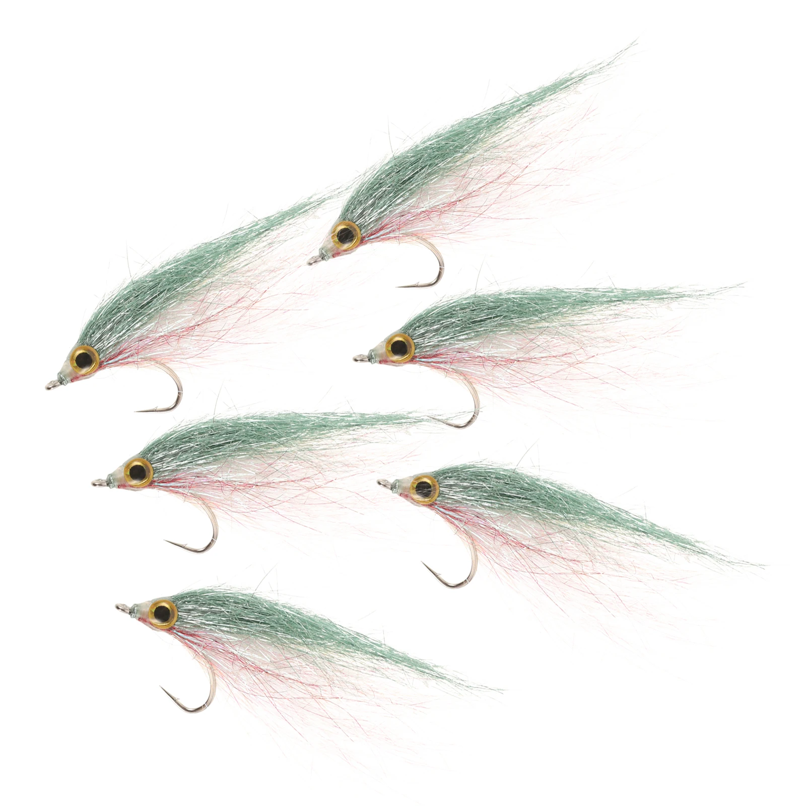 

6 Pcs Fly Fishing Barb Hook Realistic Bait High-carbon Steel Lure Wear-resistant Reusable Freshwater Fish Lures Portable Angling