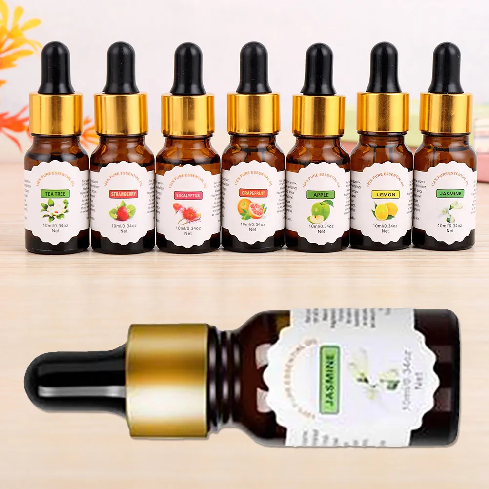 10Ml Pure Jasmine Essential Oil Water Soluble Humidifier Oil Aromatherapy Diffuser Air Purifier Odor