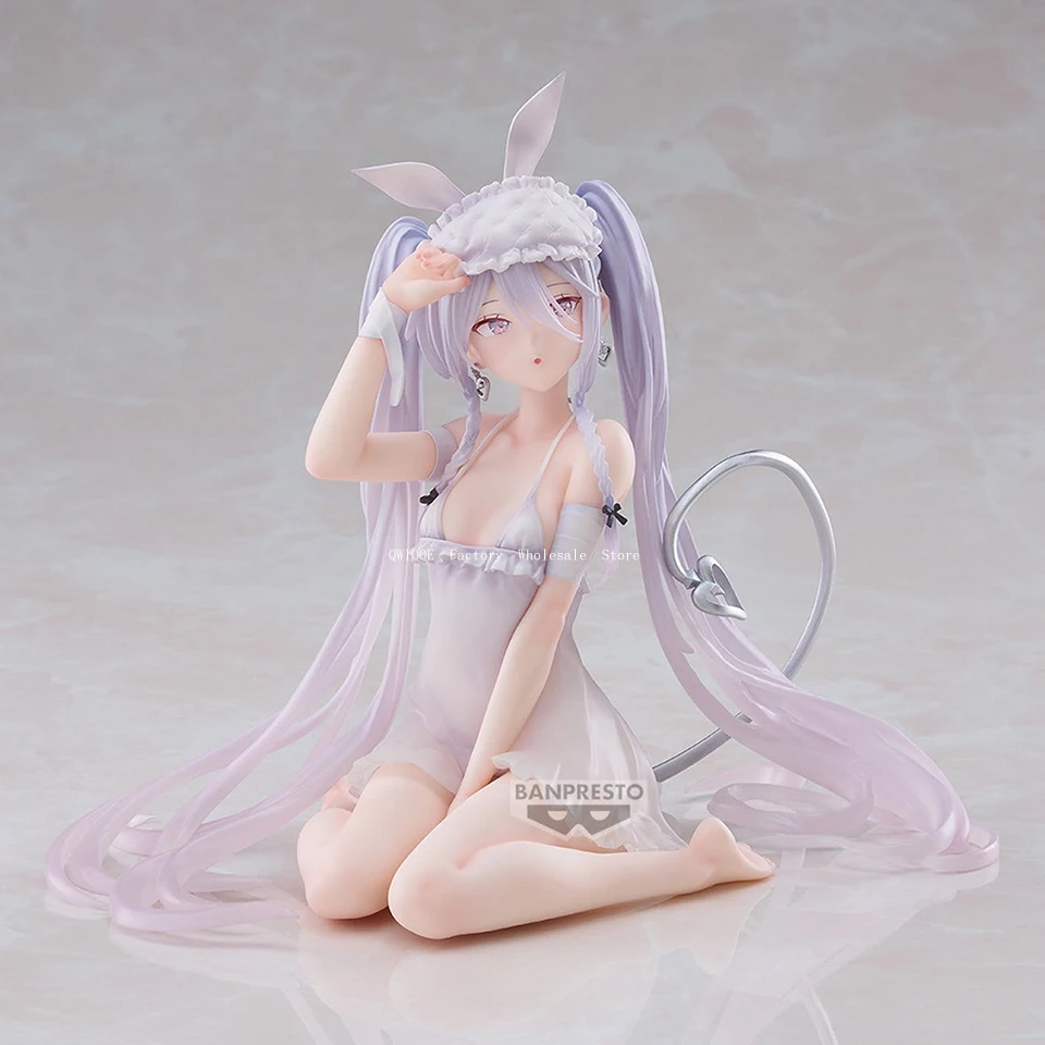 الأصلي حقيقية Banpresto RURUDO 13 سنتيمتر عشية نعسان الأرنب فتاة أنيمي الشكل لعب للطفل QWIOOE Droppshiping 2025