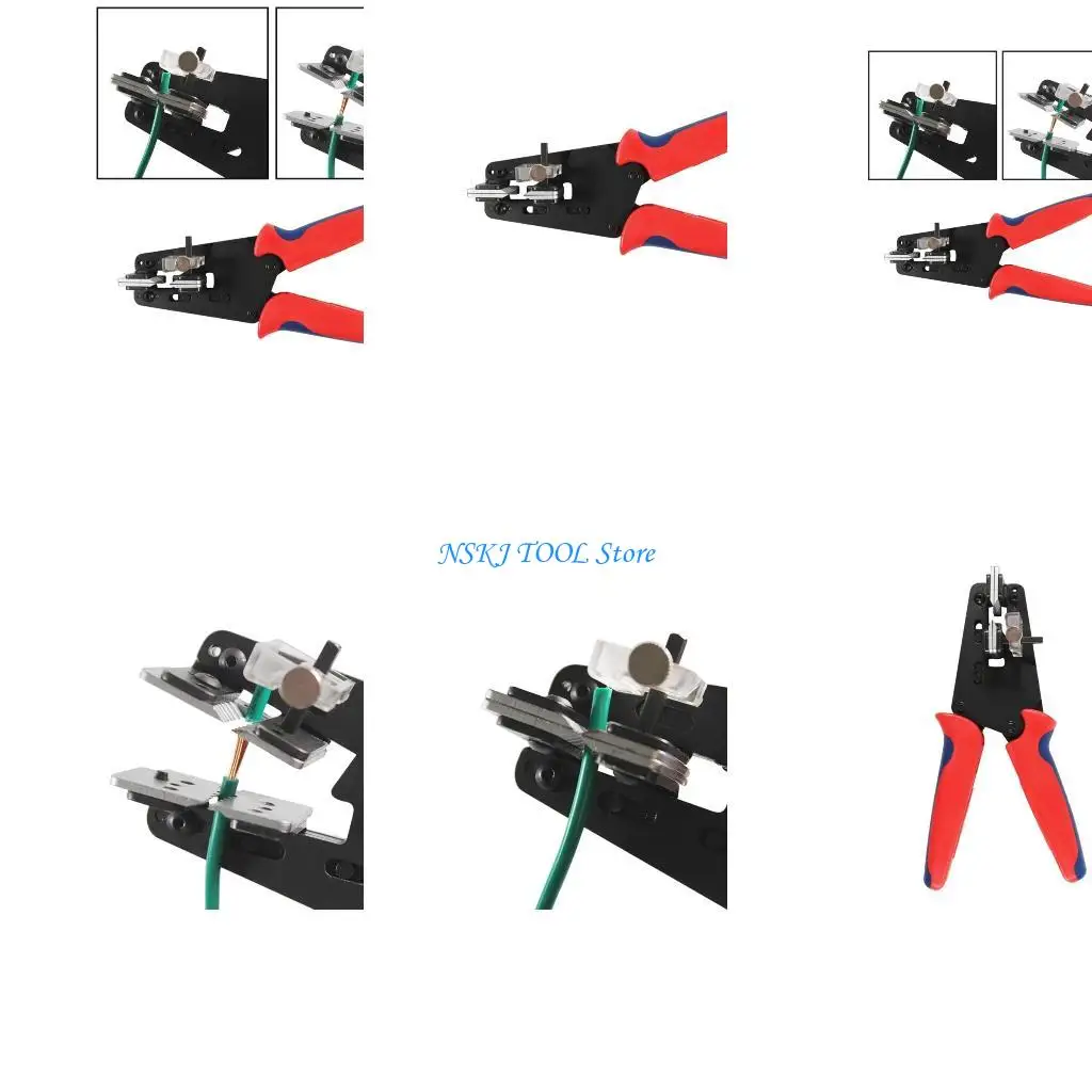 

L8RC Wire Stripping Tool High-carbon Steel Flat Jaw Wire Stripper Wiring Hand Tool 0.25,0.75,1.5,2.5,4,6mm² Cable Stripper