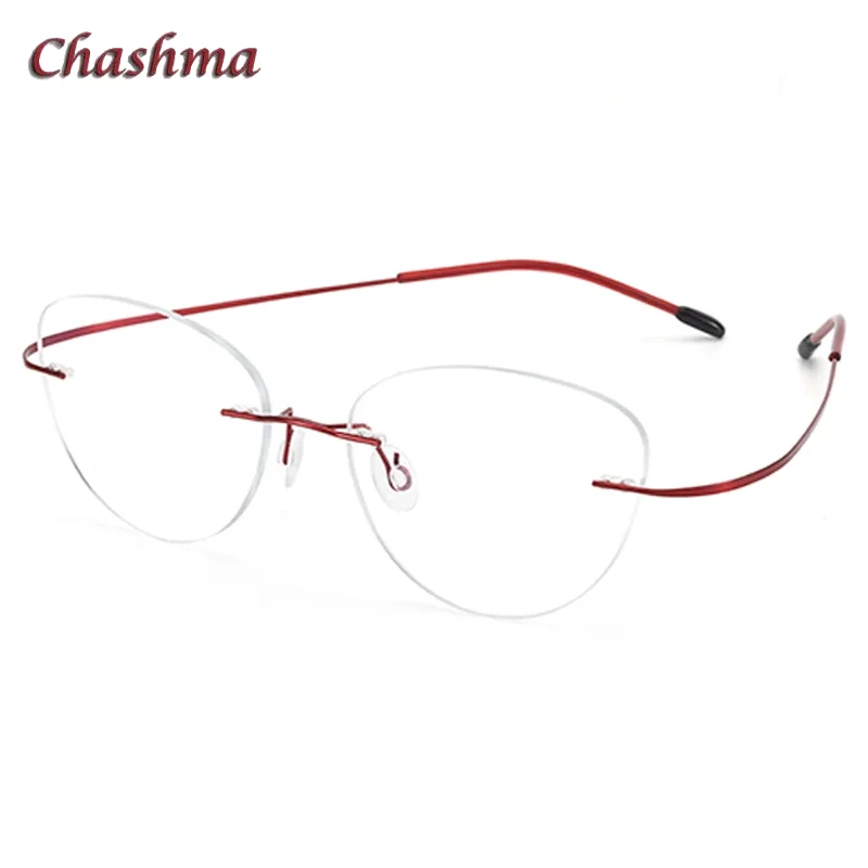 

2 G Women Rimless Titanium Eyeglasses Men Glasses Frame Ultra Light Optical Prescription Gradient Color Lenses for RX