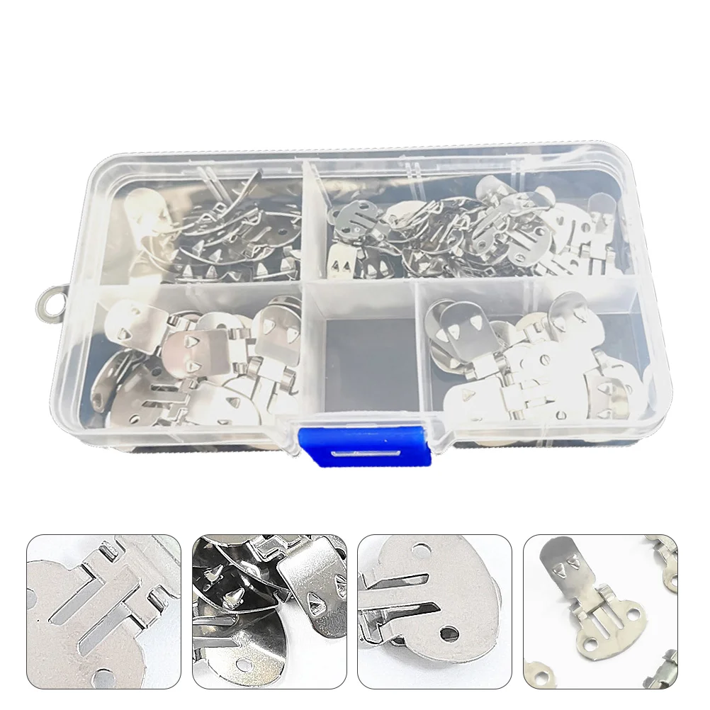 

50 Pcs Stainless Steel Shoe Clip Multipurpose Shoes Buckle DIY Clips Accessory Buckles Multifunction